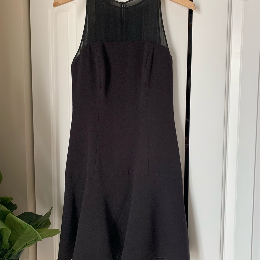 Black bottom ruffle dress